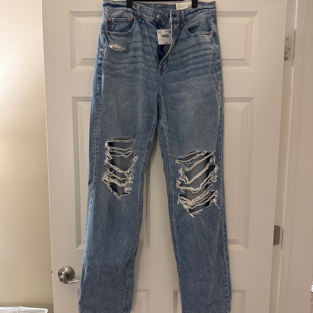 Distressed jeans